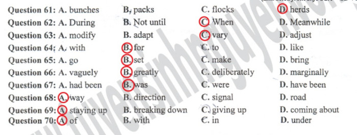 XEM ĐÁP ÁN MÔN TOÁN KHỐI D 2012 - XEM ĐÁP ÁN MÔN VĂN KHỐI D 2012 XEM ĐÁP ÁN MÔN TOÁN KHỐI D 2012 - XEM ĐÁP ÁN MÔN VĂN KHỐI D 2012