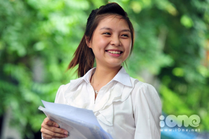 Bạn Đặng Thị Ngọc Lan, ở Hà Đông Hà Nội, thí sinh dự thi Đại học năm nay.
