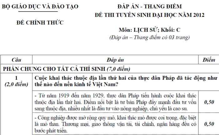 BẤM VÀO ĐÂY XEM ĐÁP ÁN KHỐI B CỦA BỘ GIÁO DỤC - XEM ĐÁP ÁN TOÁN VĂN KHỐI D CỦA BỘ GIÁO DỤC - XEM ĐÁP ÁN CÁC MÔN NGOẠI NGỨ KHỐI D
