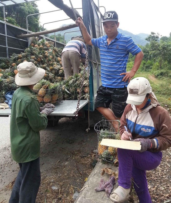Công việc mua - bán diễn ra ngay ven đường... Công việc mua - bán diễn ra ngay ven đường...