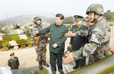 Ông Tập Cận Bình thị sát đại quân khu Quảng Châu ngay sau khi được bầu làm Tổng bí thư đảng Cộng sản Trung Quốc kiêm Chủ tịch Quân ủy trung ương hồi cuối năm ngoái Ông Tập Cận Bình thị sát đại quân khu Quảng Châu ngay sau khi được bầu làm Tổng bí thư đảng Cộng sản Trung Quốc kiêm Chủ tịch Quân ủy trung ương hồi cuối năm ngoái