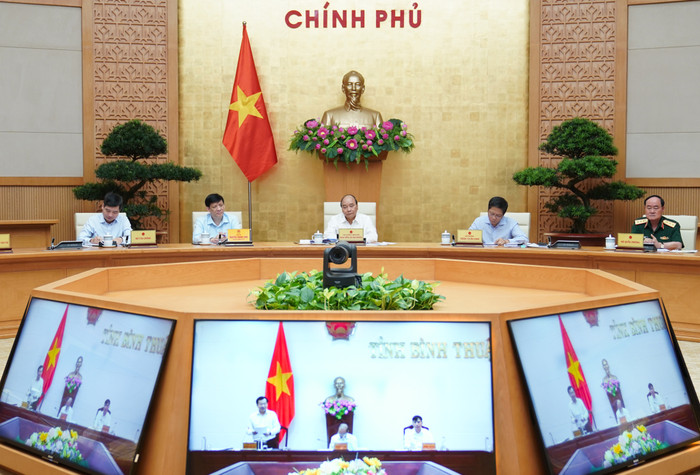 Quang cảnh buổi làm việc. Ảnh: VGP Quang cảnh buổi làm việc. Ảnh: VGP