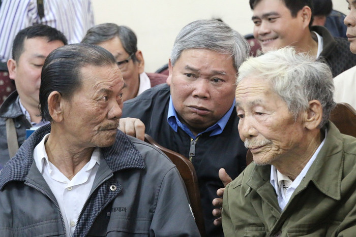 Các nhân chứng Hoàng Sa tại buổi gặp mặt. Ảnh Thùy Linh Các nhân chứng Hoàng Sa tại buổi gặp mặt. Ảnh Thùy Linh