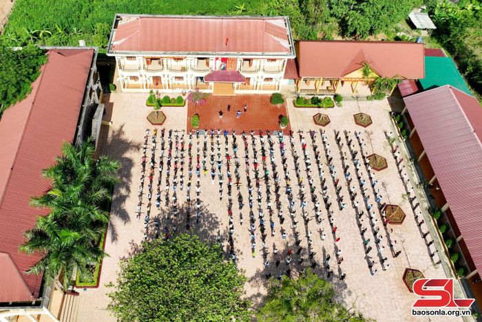 Cơ sở vật chất của Trường TH-THCS Chiềng Chăn, xã Chiềng Chăn, huyện Mai Sơn. Ảnh: Báo Sơn La
