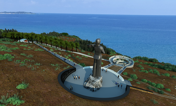 Tổng mặt bằng khu tưởng niệm Nghĩa sĩ Hoàng Sa gồm hai chủ thể chính cùng trên một trục chính hướng biển... Tổng mặt bằng khu tưởng niệm Nghĩa sĩ Hoàng Sa gồm hai chủ thể chính cùng trên một trục chính hướng biển...