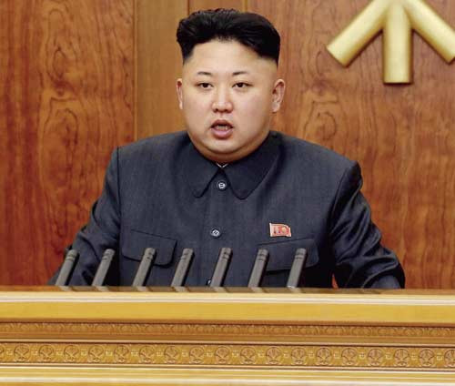 Nhà lãnh đạo Bắc Triều Tiên Kim Jong-un. Nhà lãnh đạo Bắc Triều Tiên Kim Jong-un.