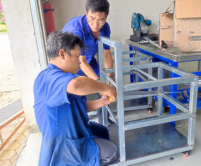 Trường Kỹ thuật Công nghệ Nha Trang tổ chức tập huấn kỹ thuật hàn cho giảng viên nghề công nghệ ô tô (ảnh website nhà trường)