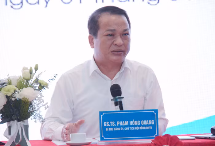 Giáo sư Phạm Hồng Quang - Chủ tịch Hội đồng Đại học Thái Nguyên