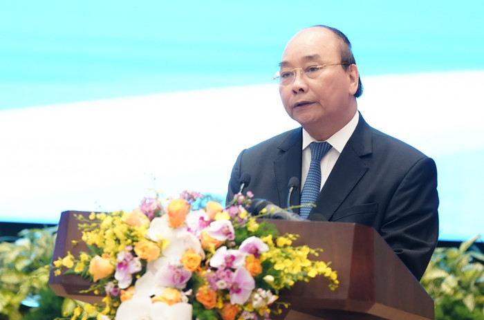 Thủ tướng phát biểu. Ảnh: VGP
