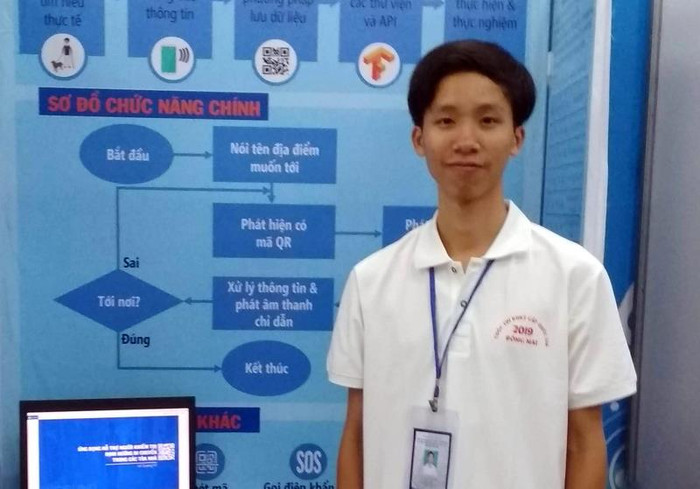 Học sinh Lê Quang Trí. (Ảnh: Q.T) Học sinh Lê Quang Trí. (Ảnh: Q.T)