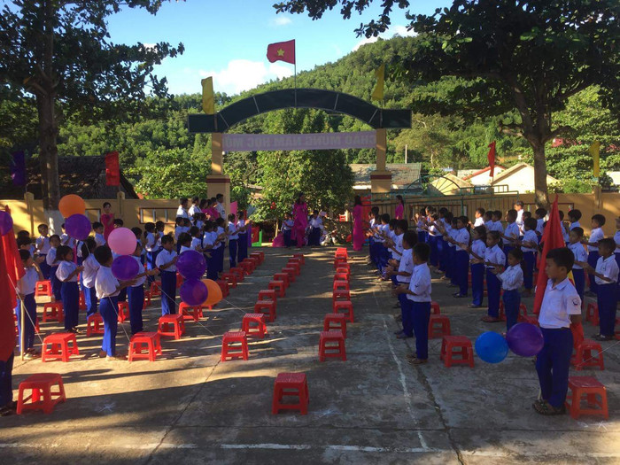 Ngày khai giảng đón chào các em học sinh năm học mới ở điểm trường chính trường Phổ thông dân tộc bán trú Vĩnh Ô. Ảnh tư liệu nhà trường. Ngày khai giảng đón chào các em học sinh năm học mới ở điểm trường chính trường Phổ thông dân tộc bán trú Vĩnh Ô. Ảnh tư liệu nhà trường.