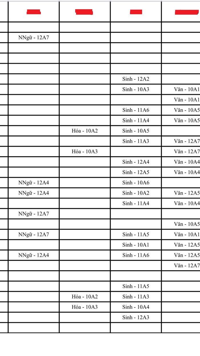 Bản phân công chuyên môn trong học kỳ 1 của năm học 2020 - 2021 của trường Nghi Sơn với cô D., cô nhận được bảng phân công chuyên môn này ngày 3/9, trước ngày Khai giảng và sau đó biết mình bị chấm dứt hợp đồng lao động. Bản phân công chuyên môn trong học kỳ 1 của năm học 2020 - 2021 của trường Nghi Sơn với cô D., cô nhận được bảng phân công chuyên môn này ngày 3/9, trước ngày Khai giảng và sau đó biết mình bị chấm dứt hợp đồng lao động.