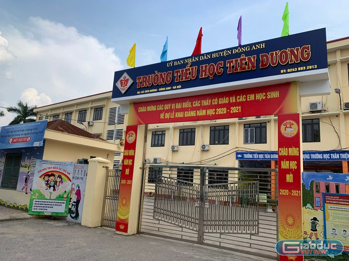 Trường Tiểu học Tiên Dương xảy ra vụ ngộ độc thực phẩm chỉ 4 ngày sau khai giảng. Ảnh: Tùng Dương. Trường Tiểu học Tiên Dương xảy ra vụ ngộ độc thực phẩm chỉ 4 ngày sau khai giảng. Ảnh: Tùng Dương.