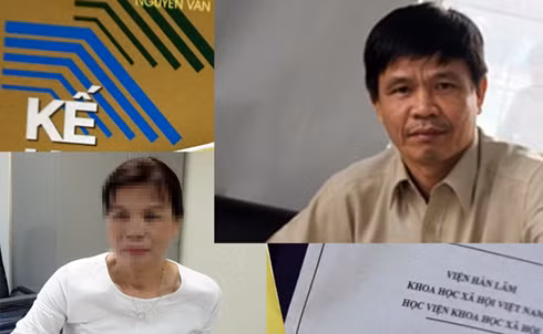 Tiến sĩ Hồ Xuân Mai (ảnh trên) và Tiến sĩ Trần Phương Nguyên (ảnh dưới) cùng các tác phẩm liên quan đến vụ việc. (Ảnh: Đan Quỳnh) Tiến sĩ Hồ Xuân Mai (ảnh trên) và Tiến sĩ Trần Phương Nguyên (ảnh dưới) cùng các tác phẩm liên quan đến vụ việc. (Ảnh: Đan Quỳnh)