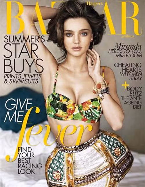 Trong một bài phỏng vấn gần đây, Miranda từng tâm sự rằng: "Thiên thần bé nhỏ là tất cả tình yêu đối với tôi. Đây là điều tuyệt vời nhất mà tôi đã từng làm. Trở thành một bà mẹ sẽ khiến bạn cảm thấy tự tin hơn với làn da của mình". Sau khi sinh con, siêu mẫu xinh đẹp này càng thêm yêu bản thân mình và cô tự hào khoe vẻ đẹp mặn mà, gợi cảm của mình không chút e ngại.