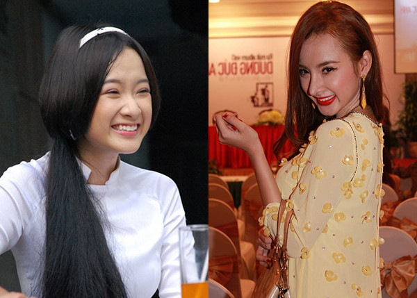 Gương mặt và chiếc mũi “quái dị” đã làm mất đi vẻ xinh đẹp tự nhiên ngày nào của Angela Phương Trinh