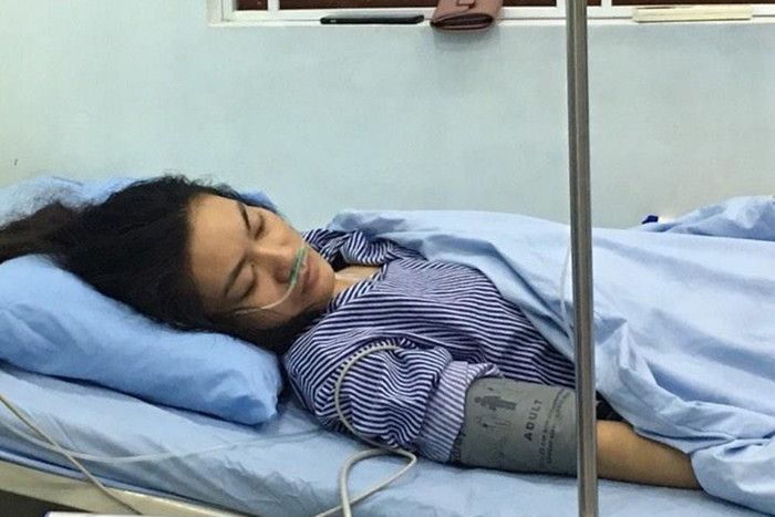 Cô giáo P.T.H đang được điều trị tại bệnh viện (Ảnh: LĐ) Cô giáo P.T.H đang được điều trị tại bệnh viện (Ảnh: LĐ)