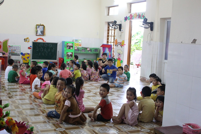 Lớp học trong trường mầm non Đồng Thái (Ảnh: Lại Cường) Lớp học trong trường mầm non Đồng Thái (Ảnh: Lại Cường)