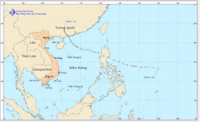 Hướng đi và di chuyển của cơn bão