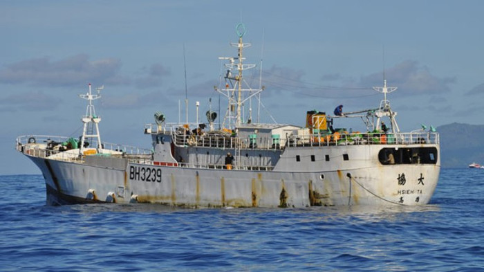 Con tàu thùng rác 'Hsieh Ta vùng biển Tahiti l- Ảnh AFP theo Tuổi trẻ Con tàu thùng rác 'Hsieh Ta vùng biển Tahiti l- Ảnh AFP theo Tuổi trẻ