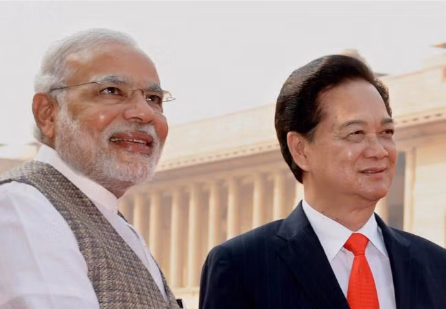 Thủ tướng Ấn Độ Narendra Modi và Thủ tướng Nguyễn Tấn Dũng.