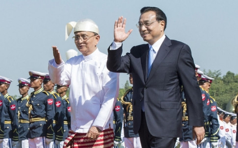 Tổng thống Myanmar và Thủ tướng Trung Quốc Lý Khắc Cường. Tổng thống Myanmar và Thủ tướng Trung Quốc Lý Khắc Cường.