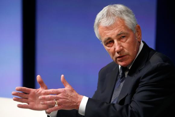 Bộ trưởng Quốc phòng Chuck Hagel. Bộ trưởng Quốc phòng Chuck Hagel.