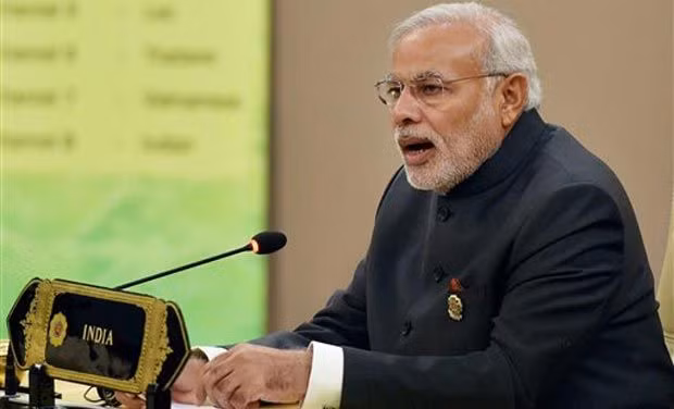 Thủ tướng Ấn Độ Narendra Modi trong hội nghị thượng đỉnh ASEAN - Ấn Độ tại Naypyidaw, Myanmar.