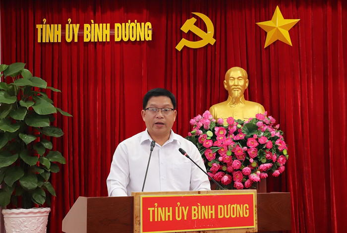 Tân Chủ tịch Hội đồng trường Trường Đại học Thủ Dầu Một - Phó Giáo sư, Tiến sĩ Lê Tuấn Anh. Ảnh: Thư viện tỉnh Bình Dương