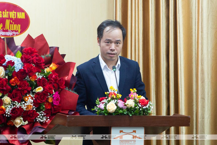 Tiến sĩ Nguyễn Văn Đăng - Phó Giám đốc, Phụ trách Trung tâm Đường sắt tốc độ cao phát biểu tại chương trình. Tiến sĩ Nguyễn Văn Đăng - Phó Giám đốc, Phụ trách Trung tâm Đường sắt tốc độ cao phát biểu tại chương trình.