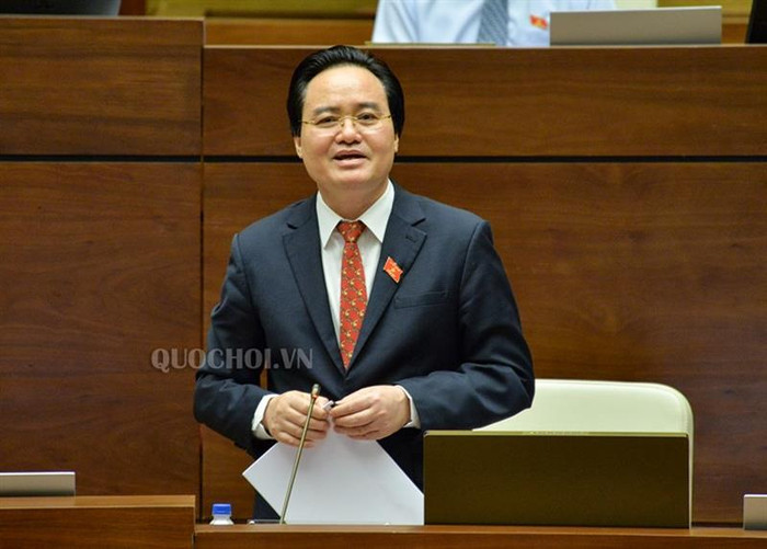Bộ trưởng Giáo dục và Đào tạo Phùng Xuân Nhạ. Ảnh: Quochoi.vn Bộ trưởng Giáo dục và Đào tạo Phùng Xuân Nhạ. Ảnh: Quochoi.vn