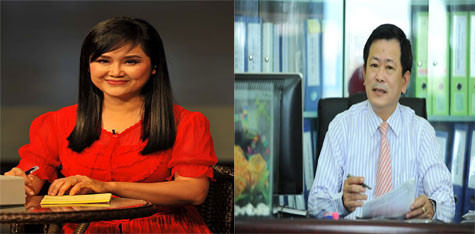 Nhà báo Thu Uyên và LS Trần Đình Triển