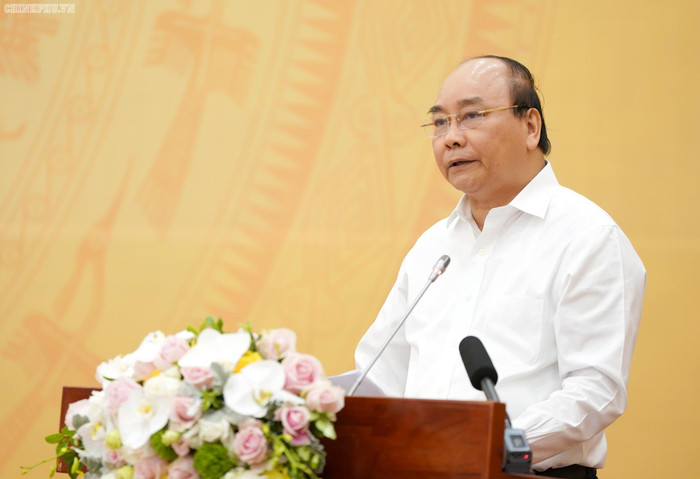 Thủ tướng phát biểu. Ảnh:VGP Thủ tướng phát biểu. Ảnh:VGP