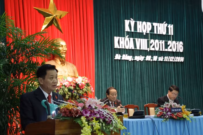 Bí thư Thành ủy, Chủ tịch HĐND TP Đà Nẵng Trần Thọ phát biểu tại kỳ họp. Ảnh Thùy Linh Bí thư Thành ủy, Chủ tịch HĐND TP Đà Nẵng Trần Thọ phát biểu tại kỳ họp. Ảnh Thùy Linh