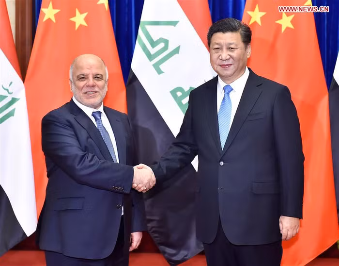 Thủ tướng Iraq và Chủ tịch Trung Quốc tại Bắc Kinh, ảnh: Tân Hoa Xã.