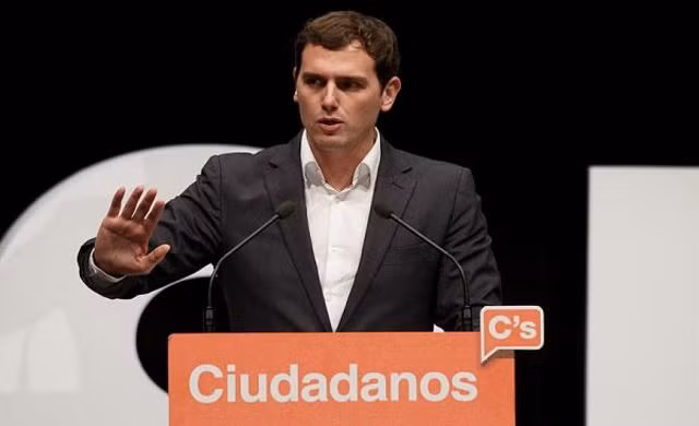 Ông Albert Rivera, lãnh tụ đảng Ciudadanos – một trong những nhân tố mới trên chính trường Tây Ban Nha. Ảnh: The Telegraph