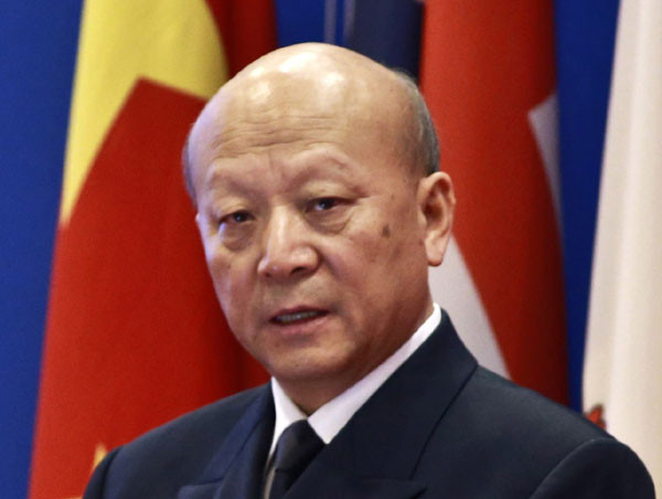 Ông Ngô Thắng Lợi, Tư lệnh Hải quân Trung Quốc, ảnh: China Daily.