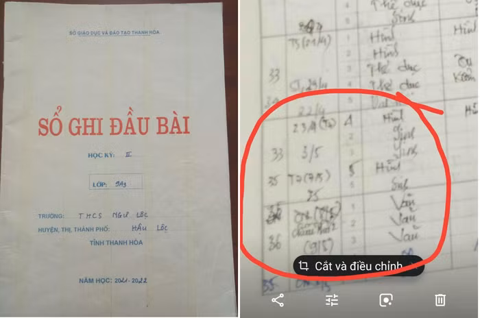 Giờ học chính khóa ở trường Trung học cơ sở Ngư Lộc bị thay bởi giờ ôn tập. Ảnh: Nhân vật cung cấp Giờ học chính khóa ở trường Trung học cơ sở Ngư Lộc bị thay bởi giờ ôn tập. Ảnh: Nhân vật cung cấp