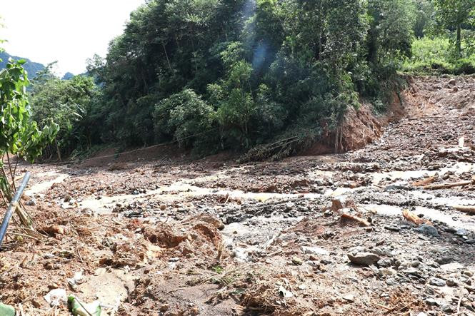Thôn Đồng Tâm, xã Yên Thành, huyện Quang Bình (Hà Giang) là một trong những địa phương bị thiệt hại nặng nề do mưa lũ. Ảnh: Minh Tâm/TTXVN Ha-Giang.jpg