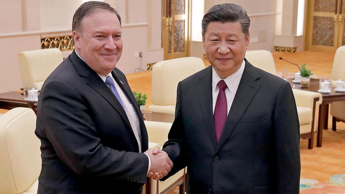 Ngoại trưởng Mỹ Mike Pompeo nhắc lại lo ngại của Hoa Kỳ về việc Trung Quốc đảo hóa, quân sự hóa bất hợp pháp trên Biển Đông hôm 14/6, ảnh: The Nation. Ngoại trưởng Mỹ Mike Pompeo nhắc lại lo ngại của Hoa Kỳ về việc Trung Quốc đảo hóa, quân sự hóa bất hợp pháp trên Biển Đông hôm 14/6, ảnh: The Nation.