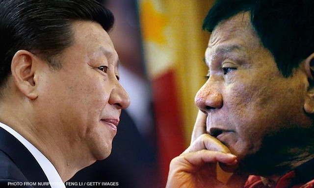 Chủ tịch Trung Quốc Tập Cận Bình và Tổng thống Philippines Rodrigo Duterte, ảnh: Feng Li / Getty / CNN. Chủ tịch Trung Quốc Tập Cận Bình và Tổng thống Philippines Rodrigo Duterte, ảnh: Feng Li / Getty / CNN.