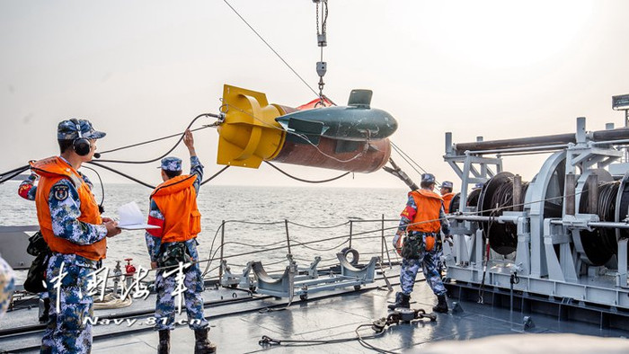 Ngư lôi Trung Quốc sử dụng để diễn tập, ảnh: 81.cn.