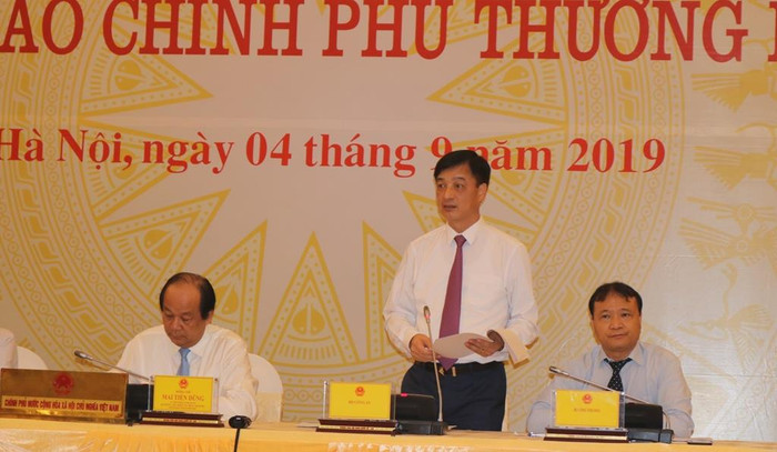 Thứ trưởng Bộ Công an - ông Nguyễn Duy Ngọc trả lời tại họp báo. Ảnh: Đỗ Thơm Thứ trưởng Bộ Công an - ông Nguyễn Duy Ngọc trả lời tại họp báo. Ảnh: Đỗ Thơm