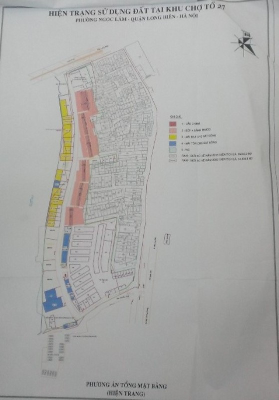 Sơ đồ diện tích 14.340m2 đất tại khu bãi tổ 27, phường Ngọc Lâm, quận Long Biên, Hà Nội. Ảnh Trần Việt. Sơ đồ diện tích 14.340m2 đất tại khu bãi tổ 27, phường Ngọc Lâm, quận Long Biên, Hà Nội. Ảnh Trần Việt.