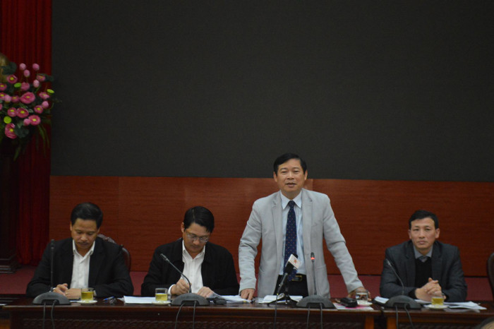 Ông Phạm Thanh Học phát biểu tại cuộc họp. Ảnh: baotintuc.vn