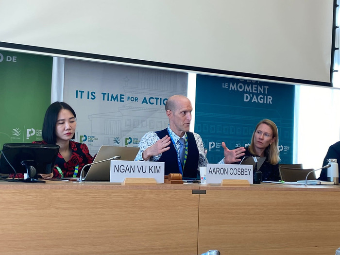 TS Vũ Kim Ngân tại phiên thảo luận. TS Vũ Kim Ngân tại phiên thảo luận.