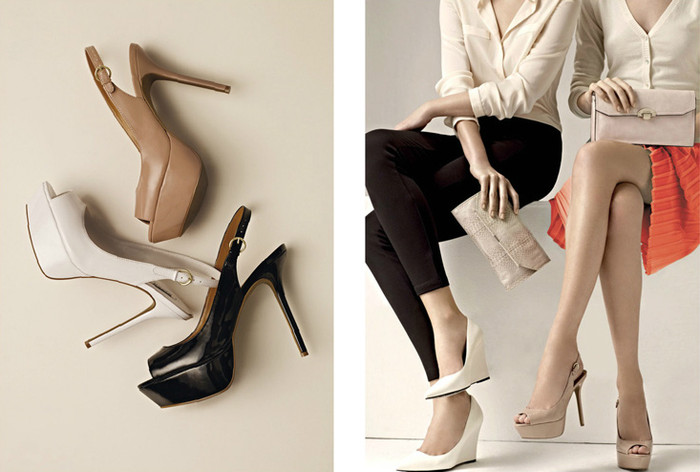 Những đôi giày cao gót dáng cao trước cao sau vẫn được ưa chuộng, nó sẽ tôn dáng người mặc rất nhiều và khiến thời trang của Mango cũng bắt mắt hơn.