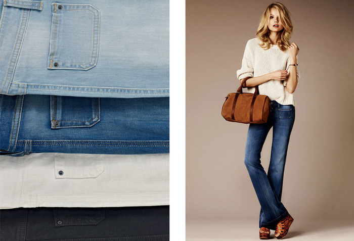 Trang phục jeans luôn không thể thiếu với hãng thời trang năng động, trẻ trung và quyến rũ như Mango.