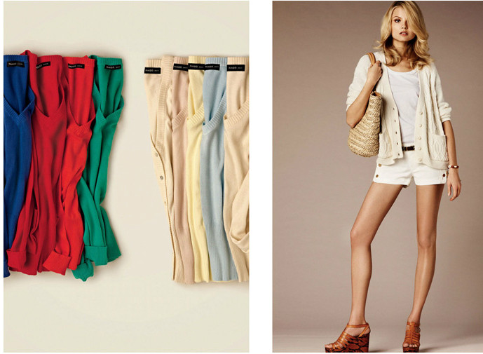 Một bộ trang phục quyến rũ và thoải mái cho phong cách thường ngày bằng việc kết hợp quần soóc với áo len.