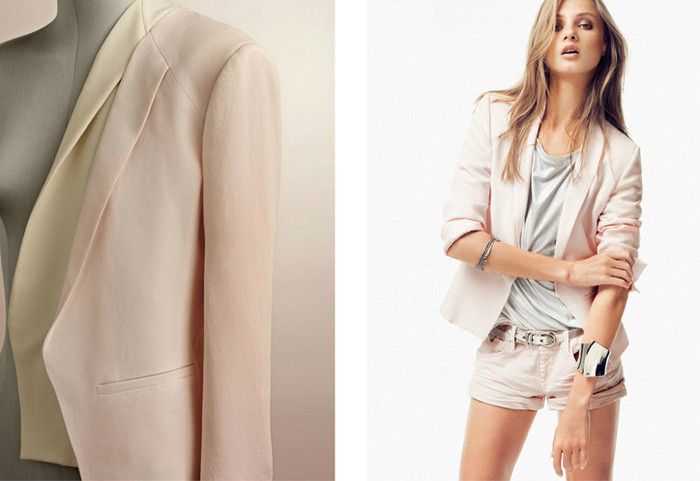 Những mẫu trang phục của Mango luôn đầy ngẫu hứng: Quần soóc, áo phông và áo vest kết hợp lại, nhưng cách phối màu hài hòa cùng phụ kiện tạo nên phong cách không lẫn vào đâu được.